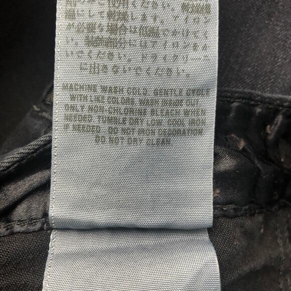 Guess Jeans 5-Pocket Black Washed Denim Skirt Size 26 - Picture 8 of 10